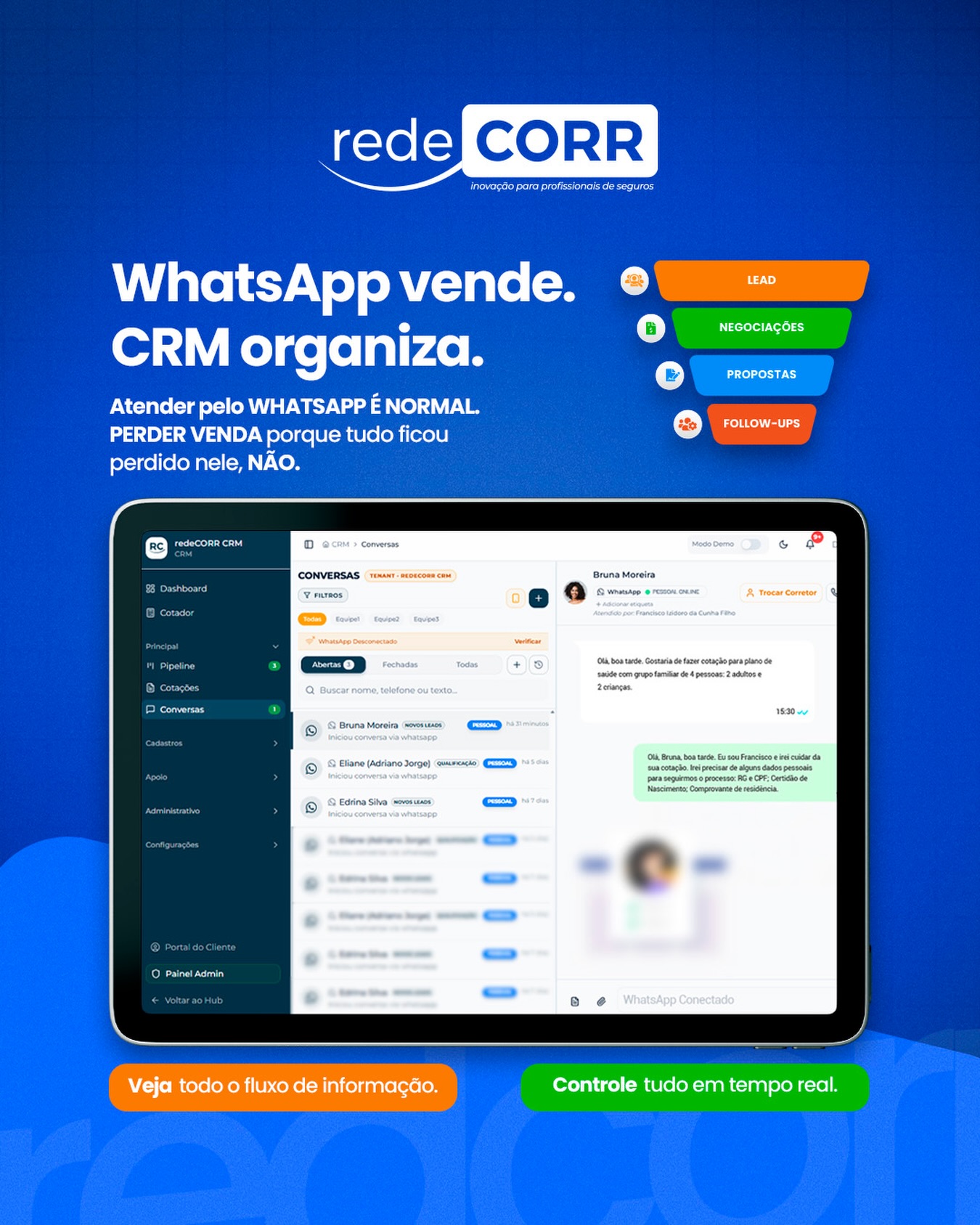 WhatsApp integrado ao CRM